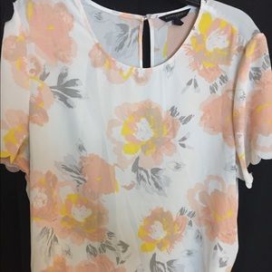 Banana Republic Flowery Dress Top
